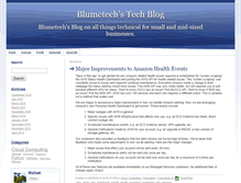 Tablet Screenshot of blogs.blumetech.com